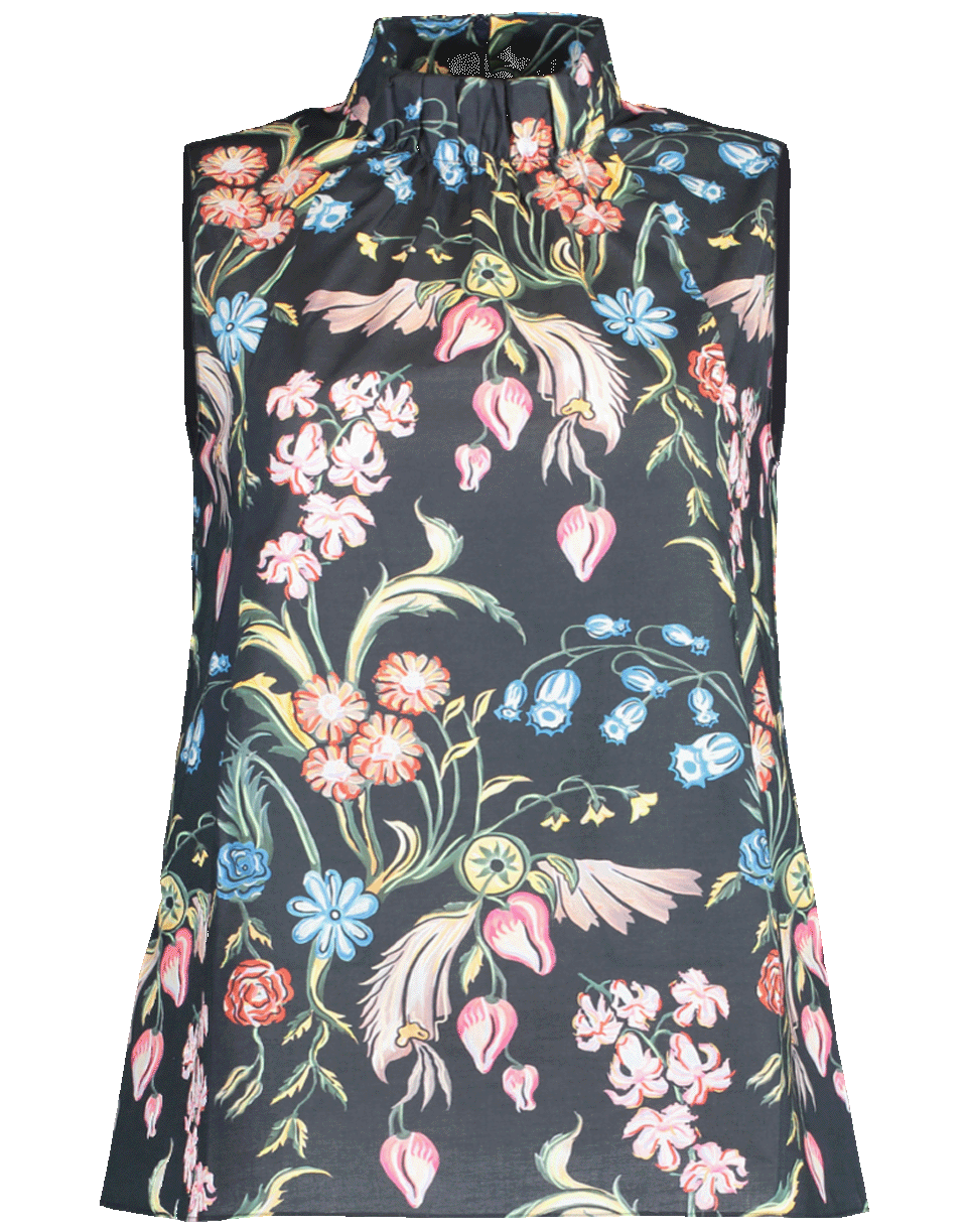 PETER PILOTTO-Floral Print High Neck Top-