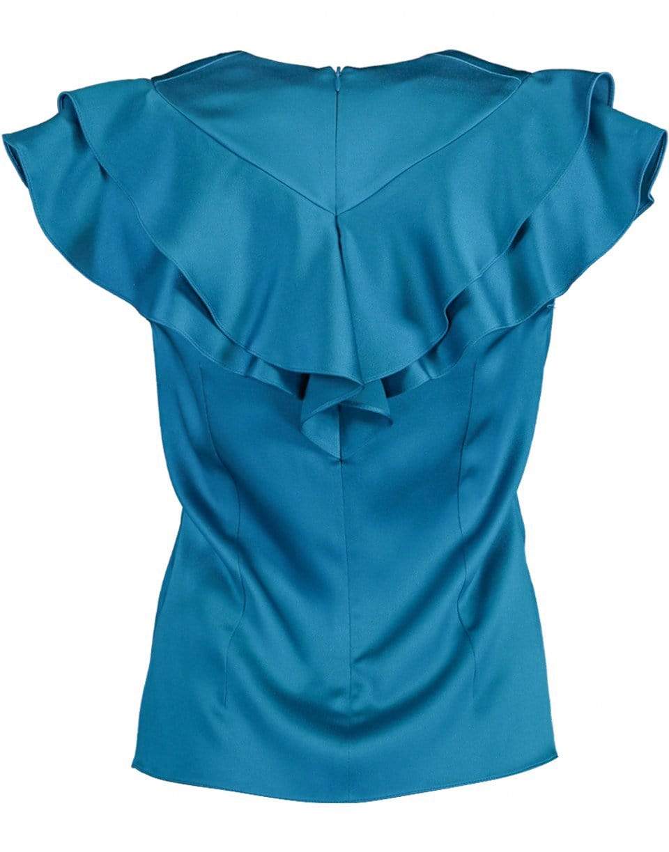 PETER PILOTTO-Satin Frill Top-