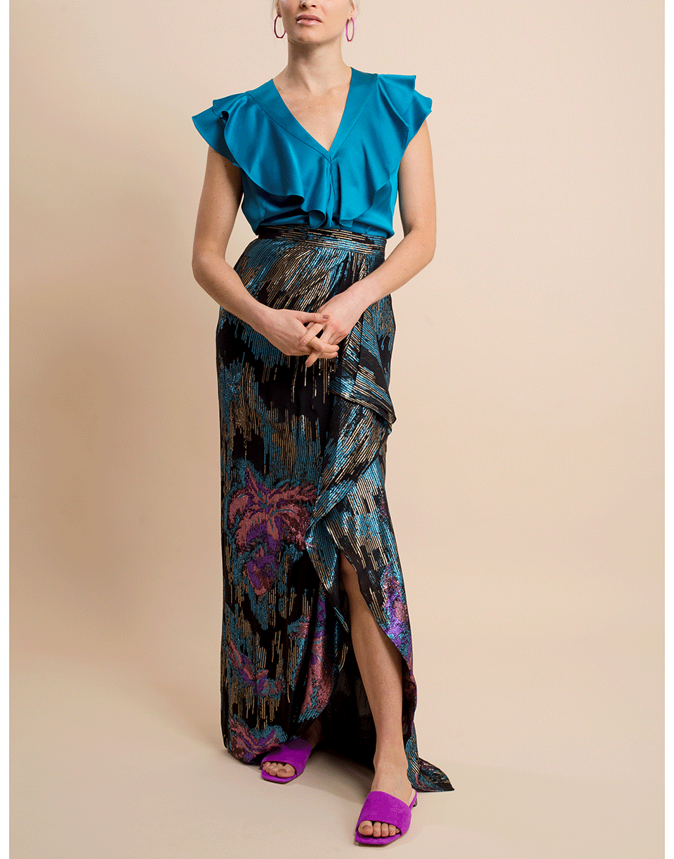 PETER PILOTTO-Satin Frill Top-