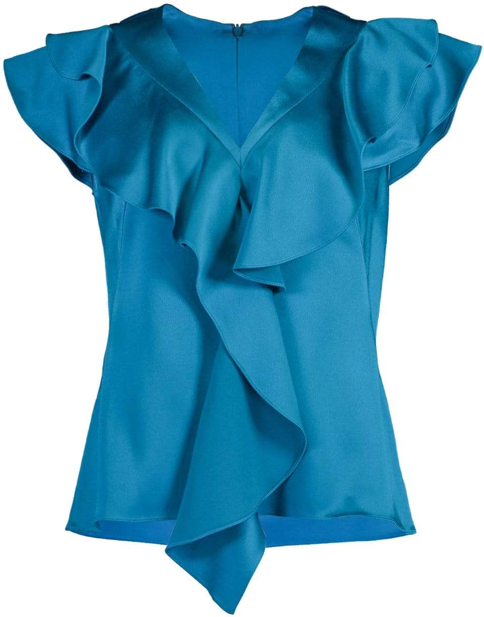 PETER PILOTTO-Satin Frill Top-