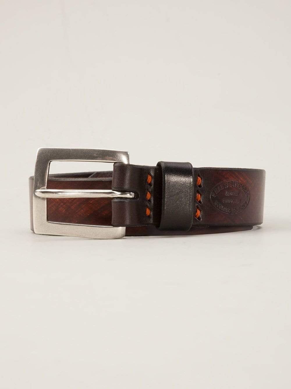PHANTASMAGORIA LEATHER-David Rectangle Buckle Belt-