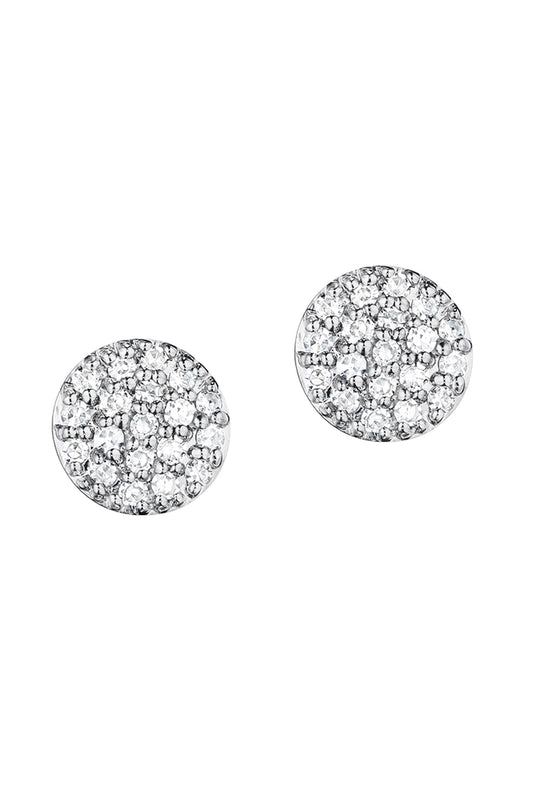 Diamond Infinity Micro Stud Earrings-YELLOW GOLD-JEWELRYFINE JEWELEARRING-PHILLIPS HOUSE