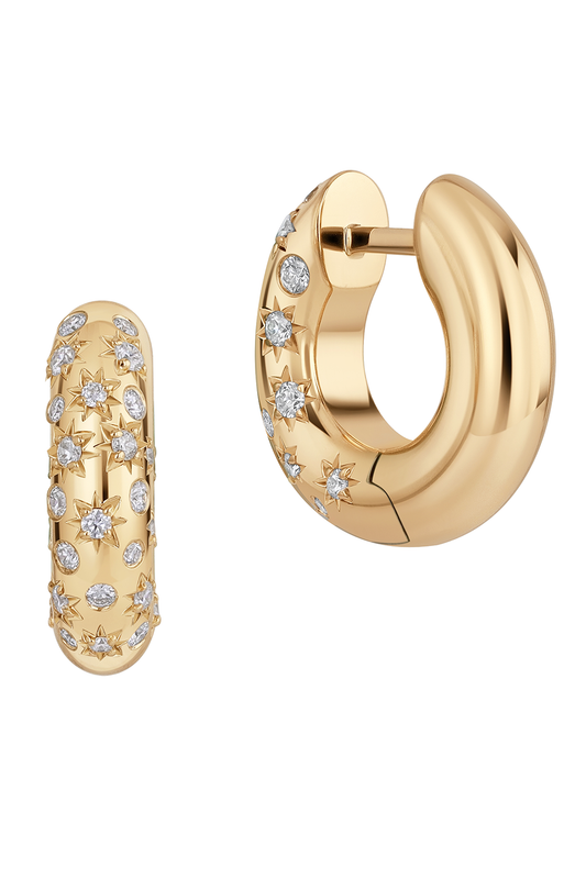 Diamond Medium Celeste Mood Hoop Earrings-YELLOW GOLD-JEWELRYFINE JEWELEARRING-PHILLIPS HOUSE