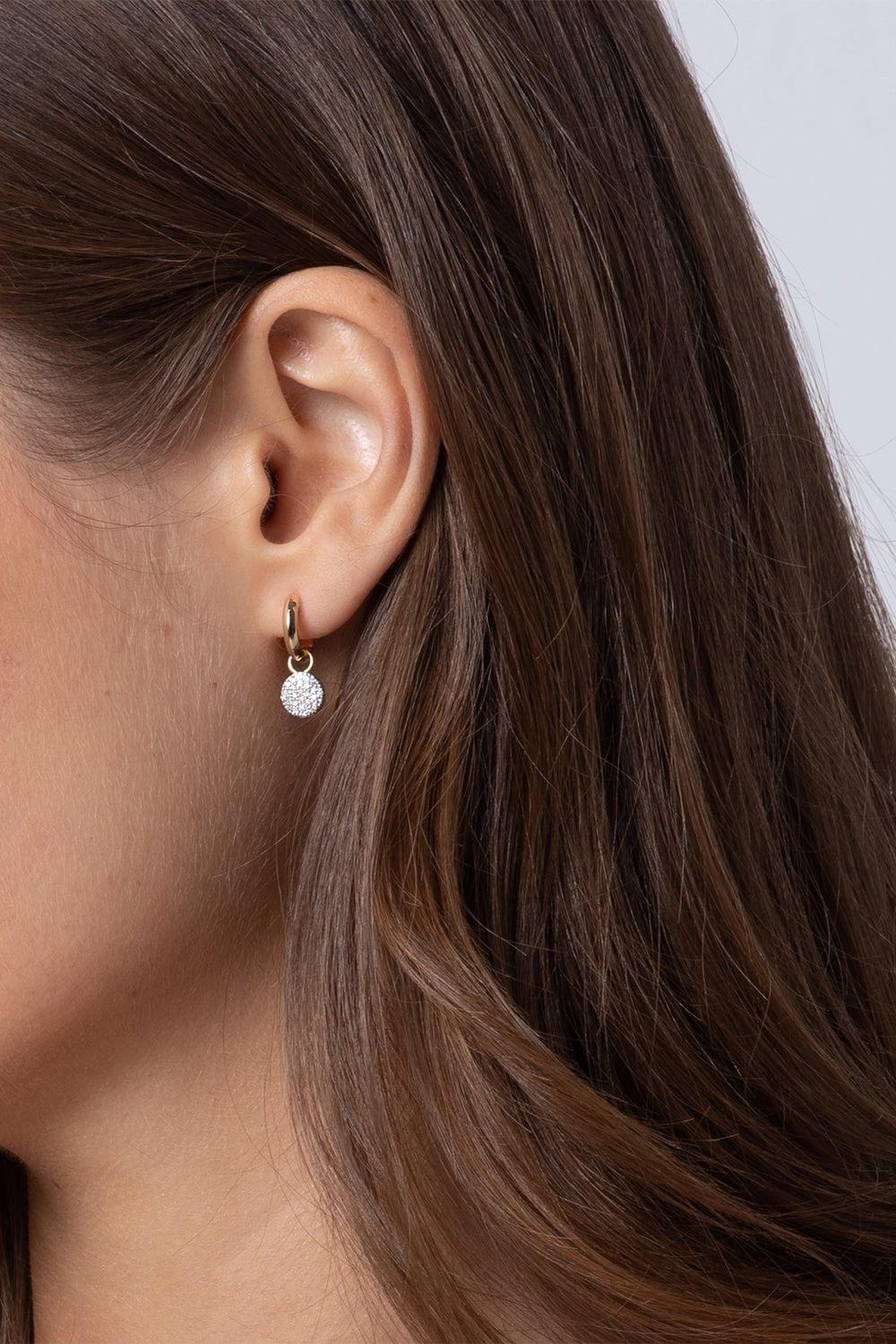PHILLIPS HOUSE-Infinity Huggie Earrings-YELLOW GOLD