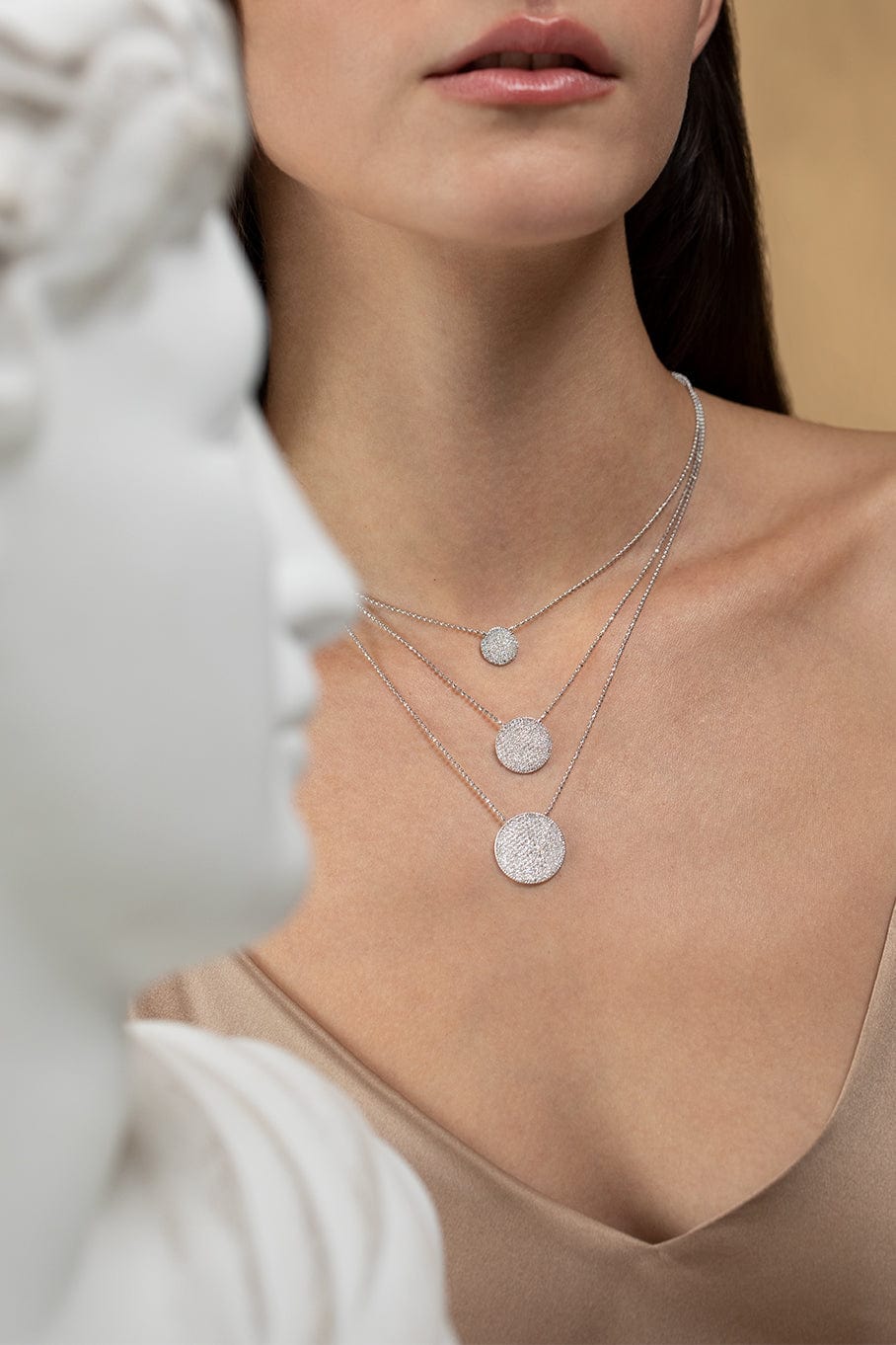 PHILLIPS HOUSE-Diamond Mini Infinity Necklace-WHITE GOLD