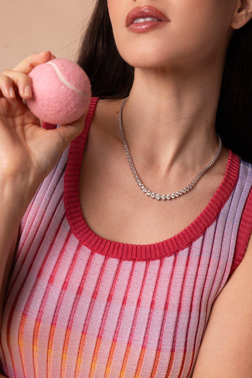 PHILLIPS HOUSE-Diamond Riviera Necklace-WHITE GOLD