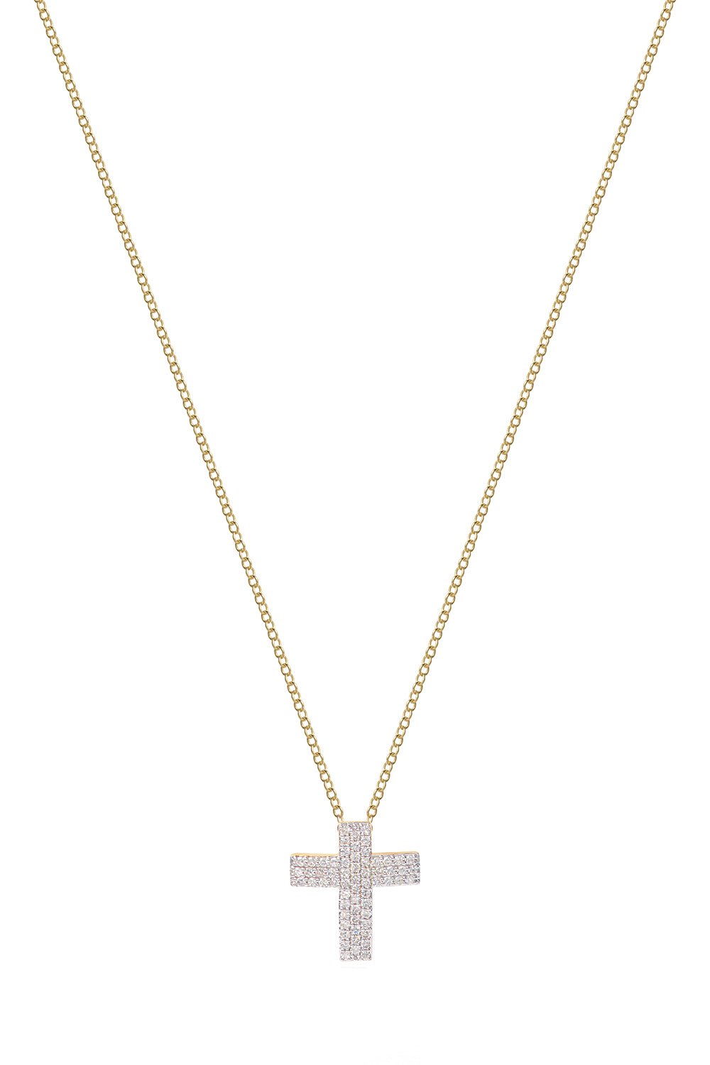 PHILLIPS HOUSE-Infinity Cross Necklace-YELLOW GOLD