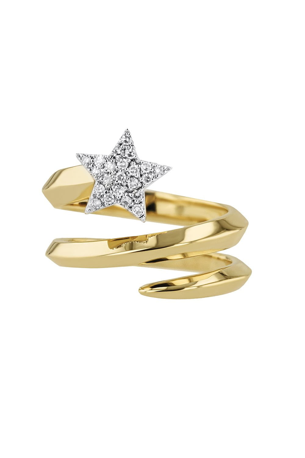 PHILLIPS HOUSE-Infinity Star Double Wrap Knife Edge Ring-YELLOW GOLD
