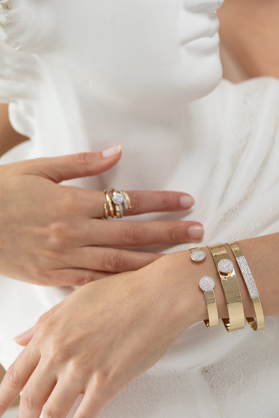 PHILLIPS HOUSE-Infinity Double Wrap Knife Edge Ring-YELLOW GOLD