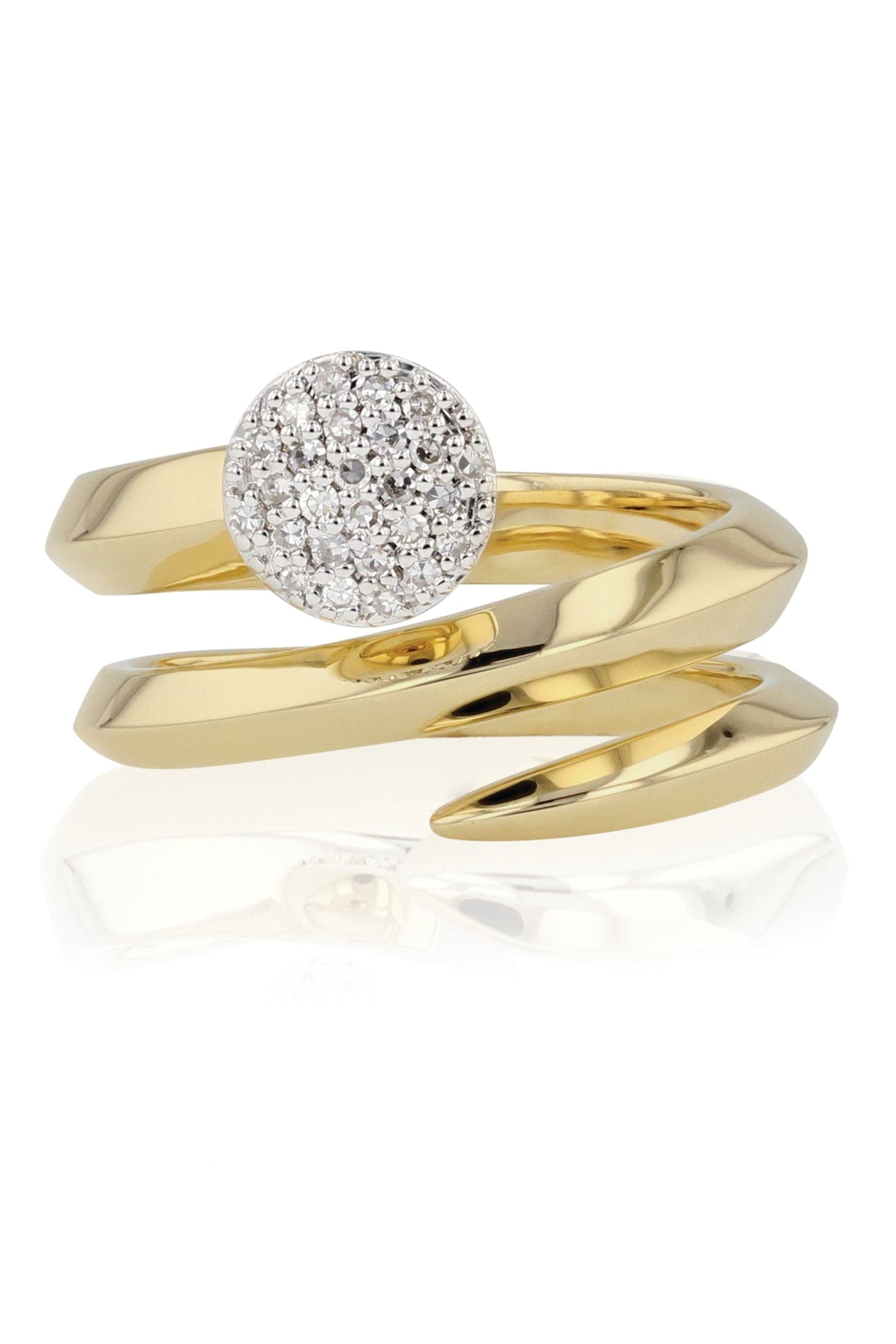 PHILLIPS HOUSE-Infinity Double Wrap Knife Edge Ring-YELLOW GOLD