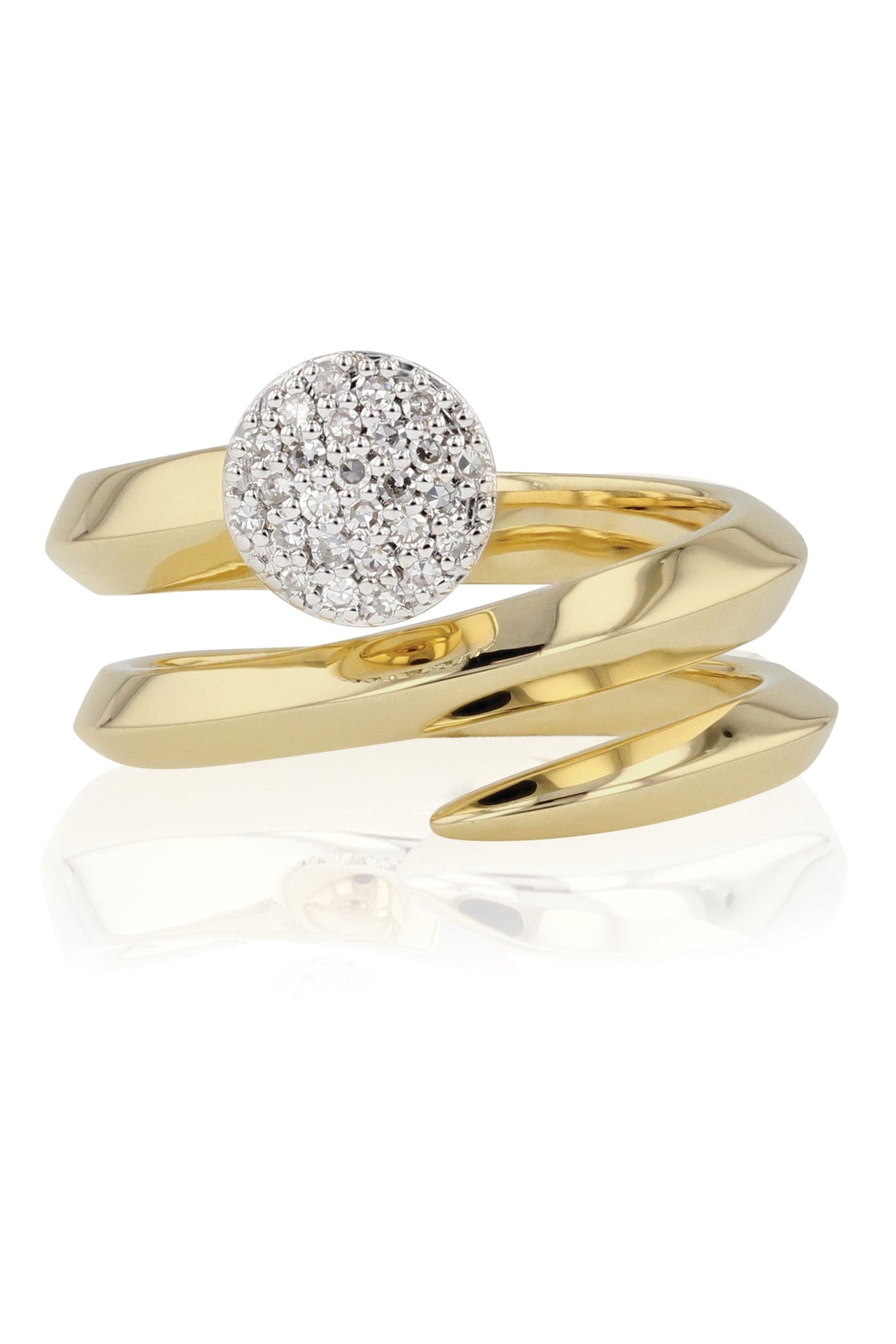 PHILLIPS HOUSE-Infinity Double Wrap Knife Edge Ring-YELLOW GOLD