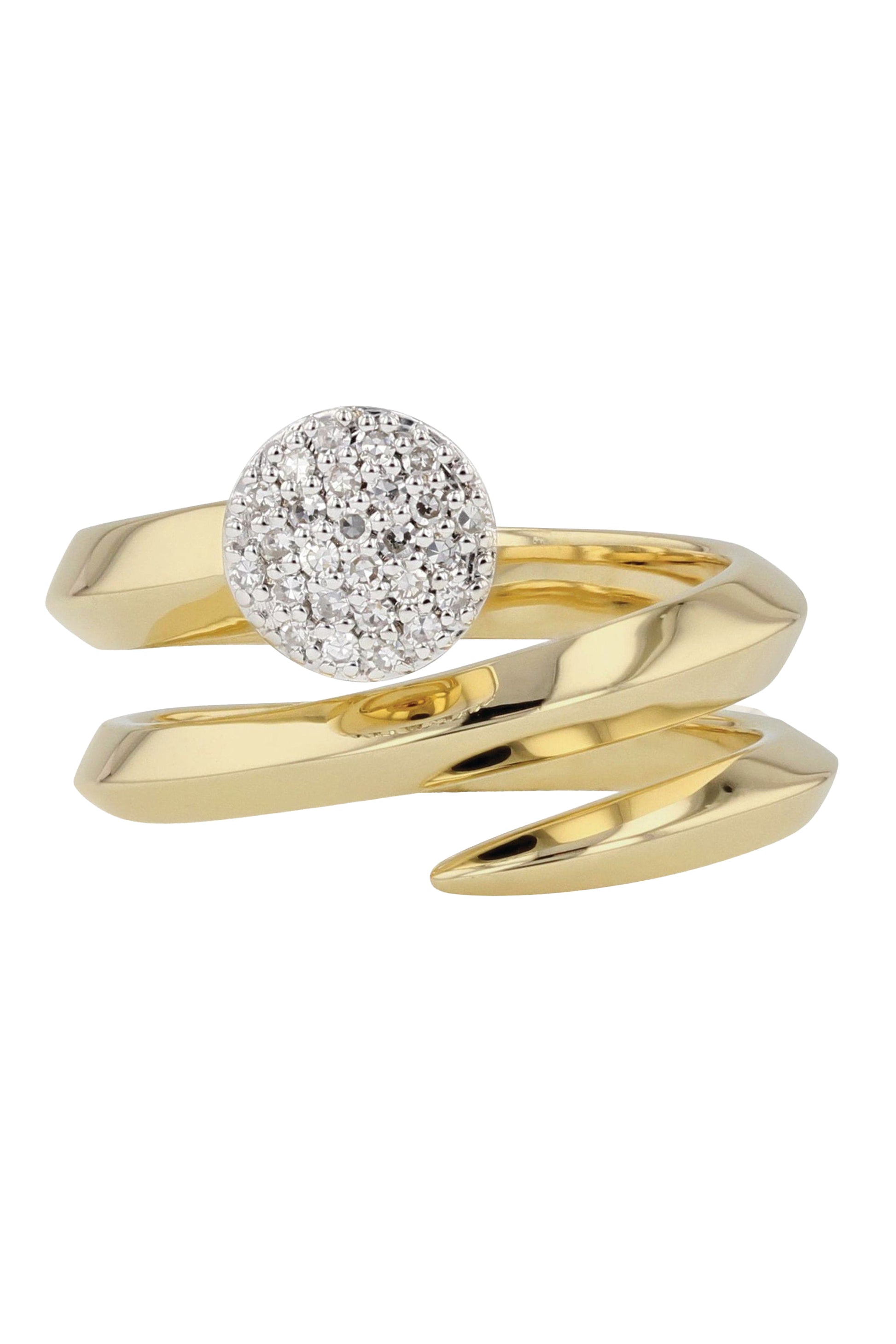 Infinity Double Wrap Knife Edge Ring-YELLOW GOLD-6-JEWELRYFINE JEWELRING-PHILLIPS HOUSE
