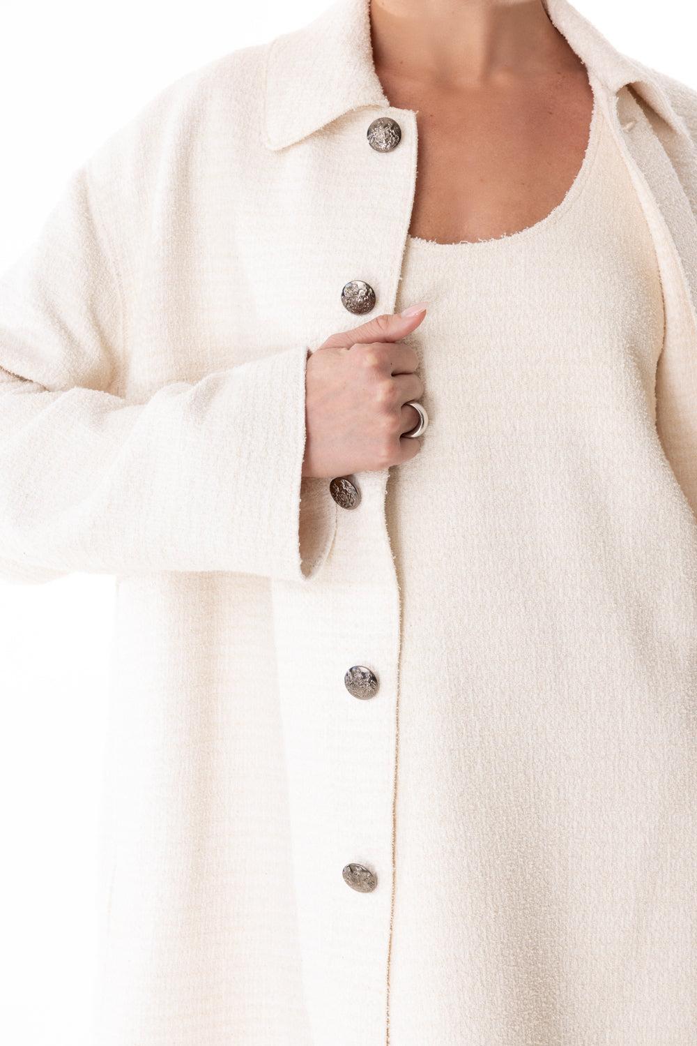 Scoop Neck Mini Dress-IVORY-38-CLOTHINGDRESSCOCKTAIL-PHILOSOPHY