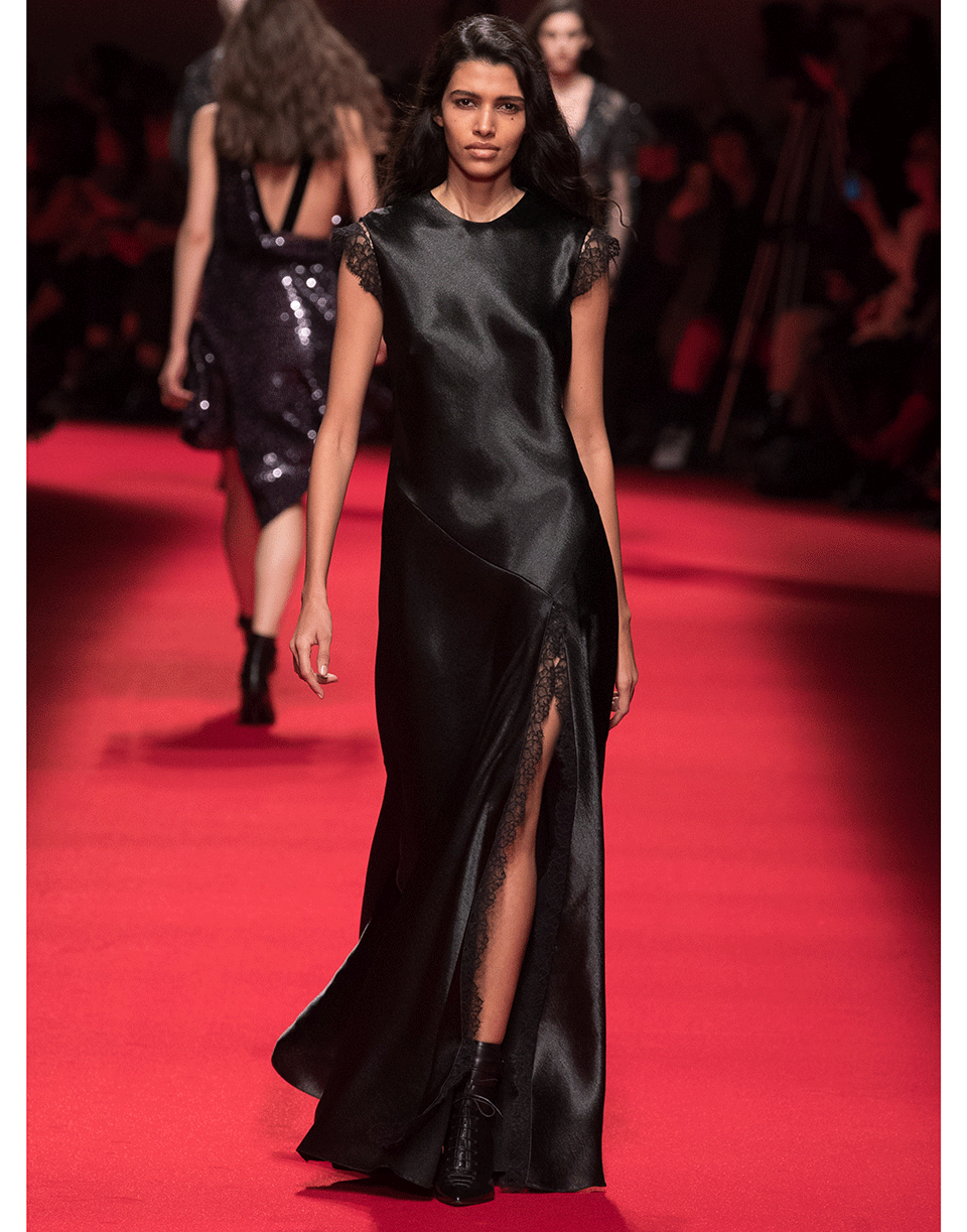 PHILOSOPHY-Stretch Satin Gown-