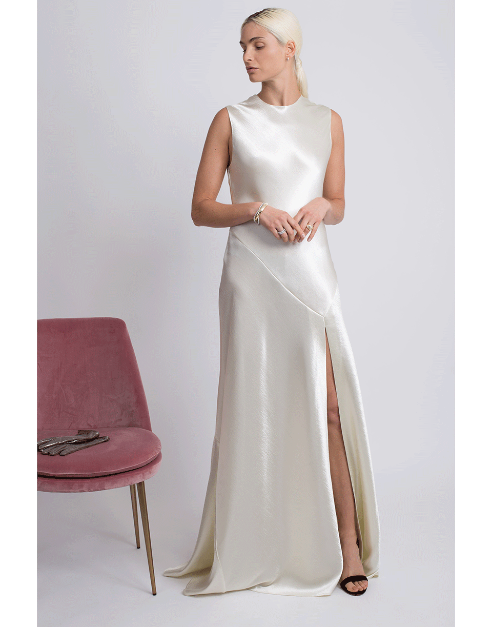 PHILOSOPHY-Stretch Satin Gown-