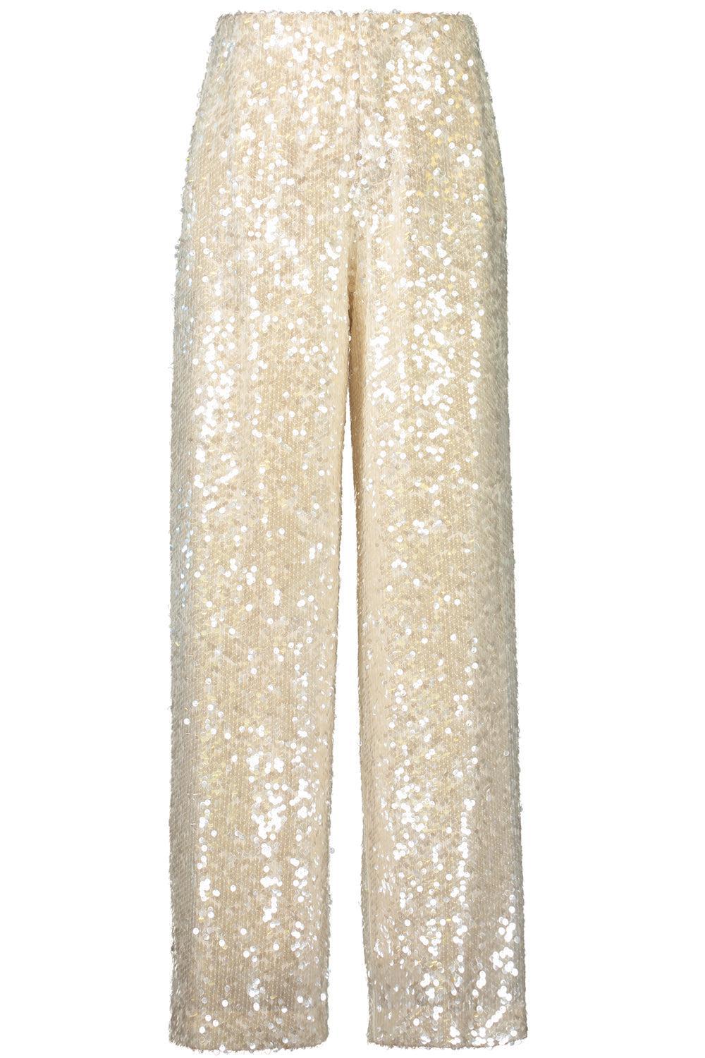  Wide Leg Sequin Pants-IVORY-38-CLOTHINGPANTWIDE LEG-PHILOSOPHY 