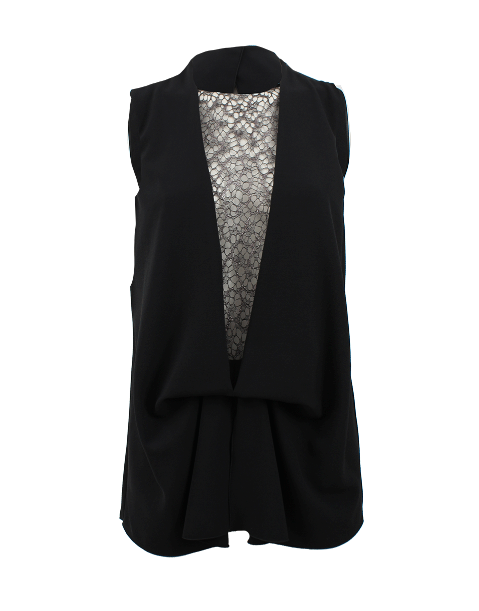 PHILOSOPHY-Sheer Panel Top-