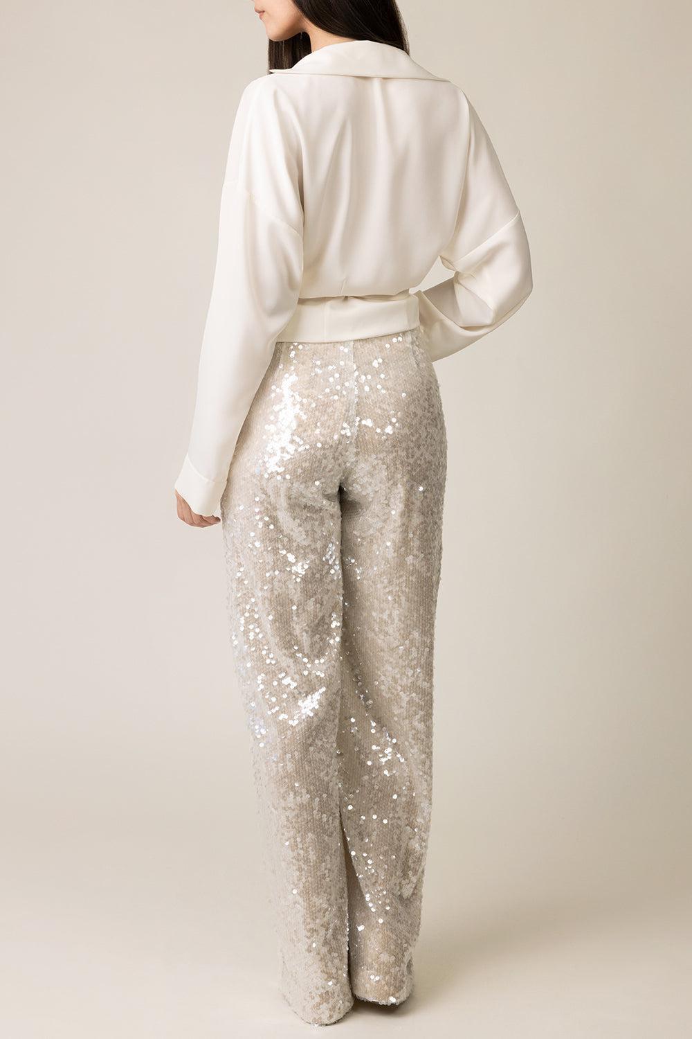 Fluid Wrap Top-IVORY-38-CLOTHINGTOPBLOUSE-PHILOSOPHY