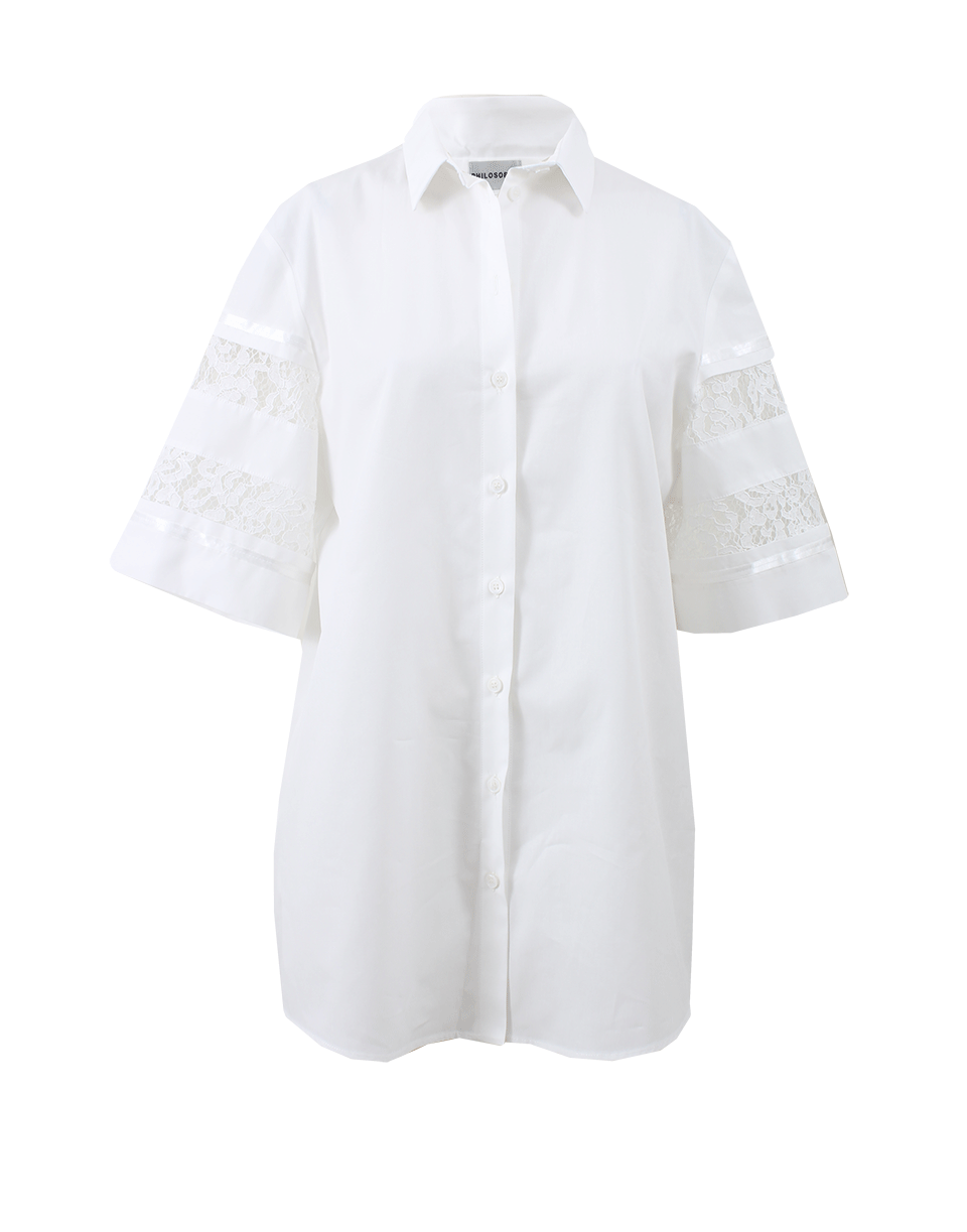 PHILOSOPHY-Cotton Poplin Boxy Blouse-