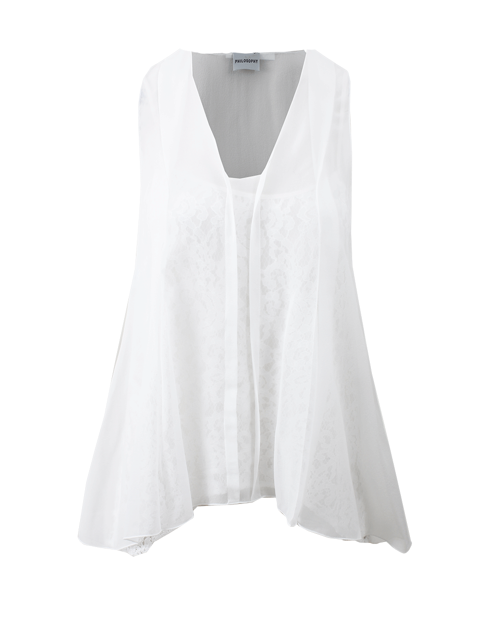 PHILOSOPHY-Tank With Lace Cami-