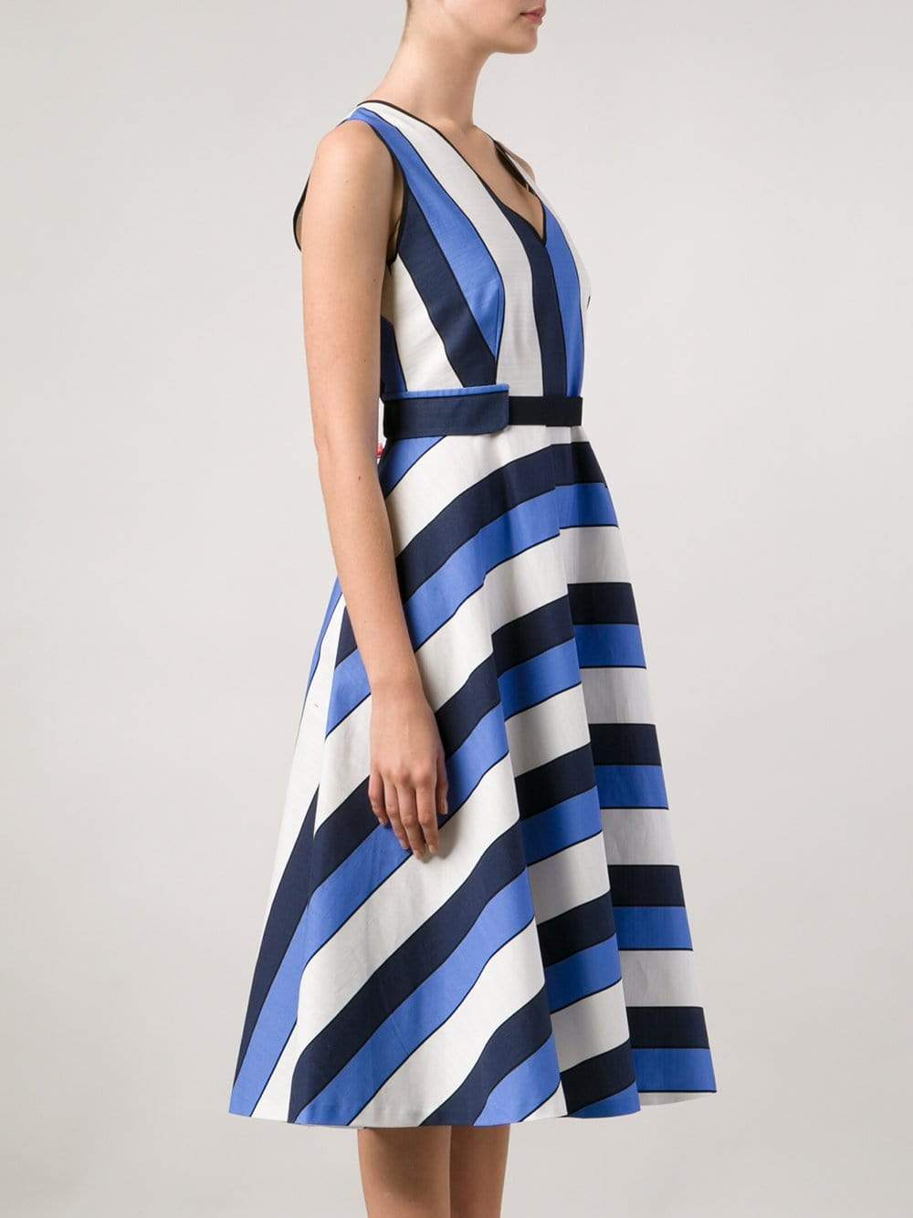 PIAZZA SEMPIONE-Striped Print Dress-