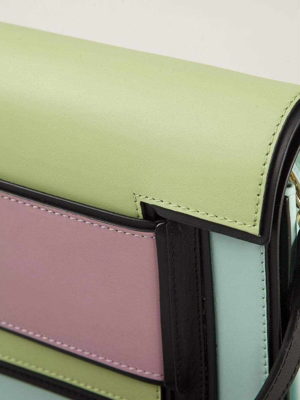 PIERRE HARDY-Square On Square Clutch-MINT/LIM