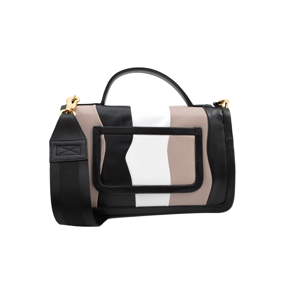 PIERRE HARDY-Tricolor Front Flap Bag-TRICOLOR
