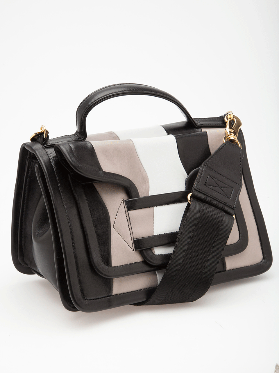 PIERRE HARDY-Tricolor Front Flap Bag-TRICOLOR