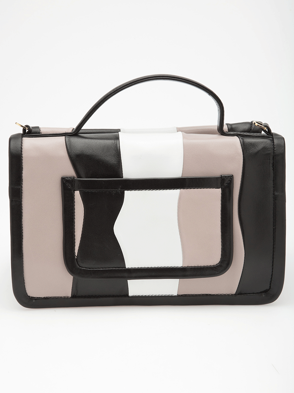 PIERRE HARDY-Tricolor Front Flap Bag-TRICOLOR