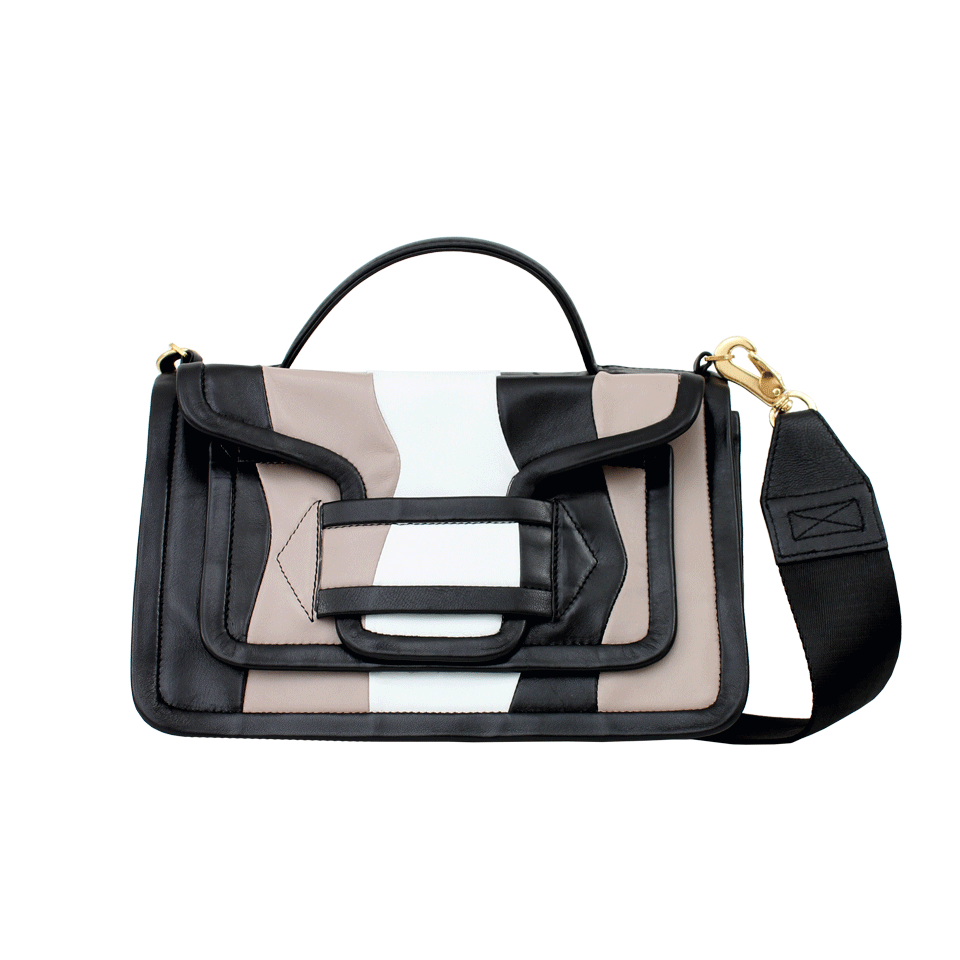 PIERRE HARDY-Tricolor Front Flap Bag-TRICOLOR