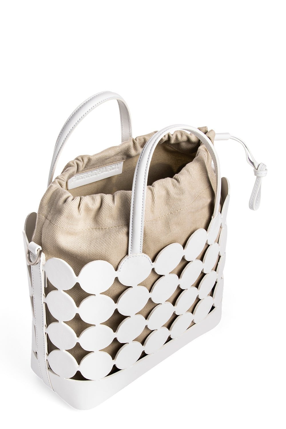 PIERRE HARDY-Bulles Bucket Bag - White Sand-WHT/SAND