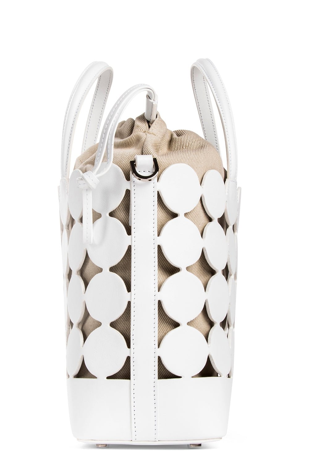 PIERRE HARDY-Bulles Bucket Bag - White Sand-WHT/SAND