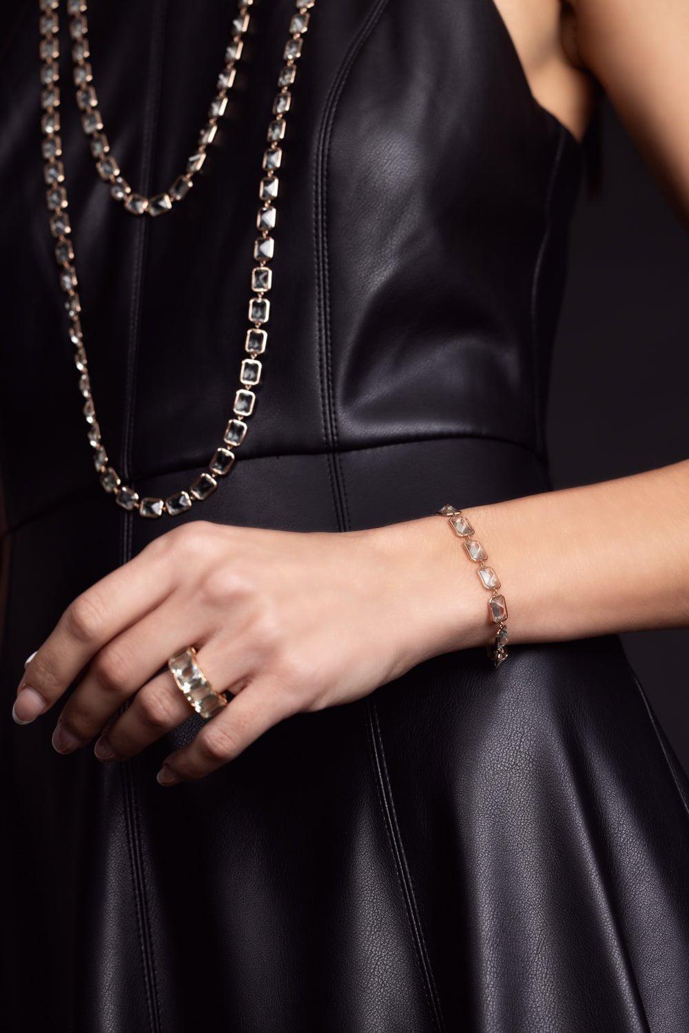 PIRANESI-Pietra Emerald Cut Amethyst Bracelet-ROSE GOLD