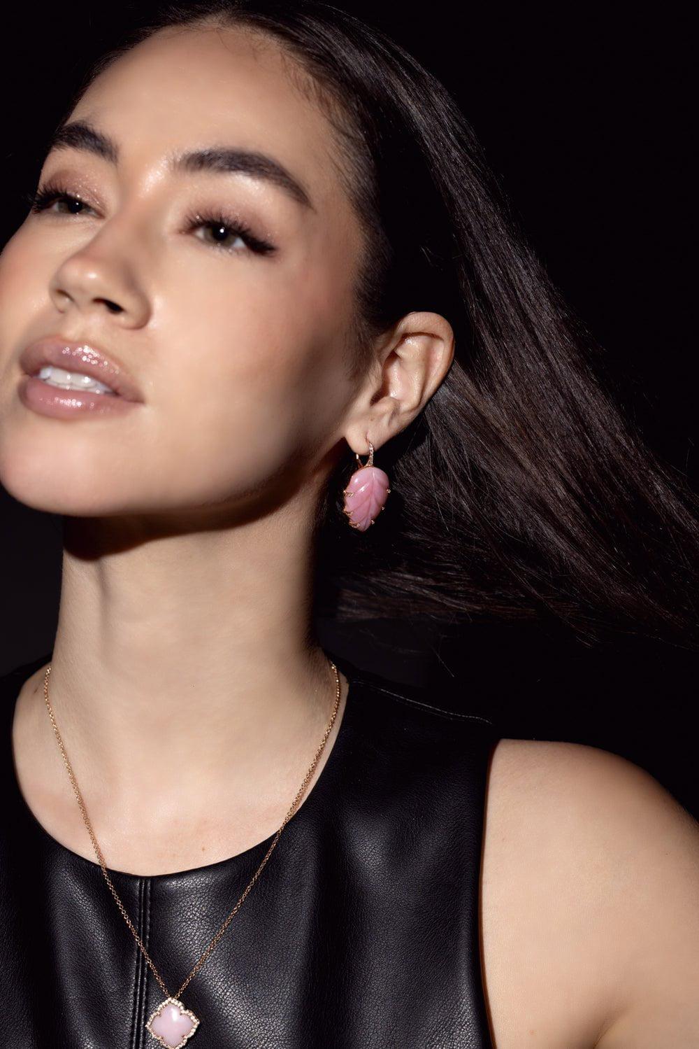 PIRANESI-Opal Pendant Necklace-ROSE GOLD