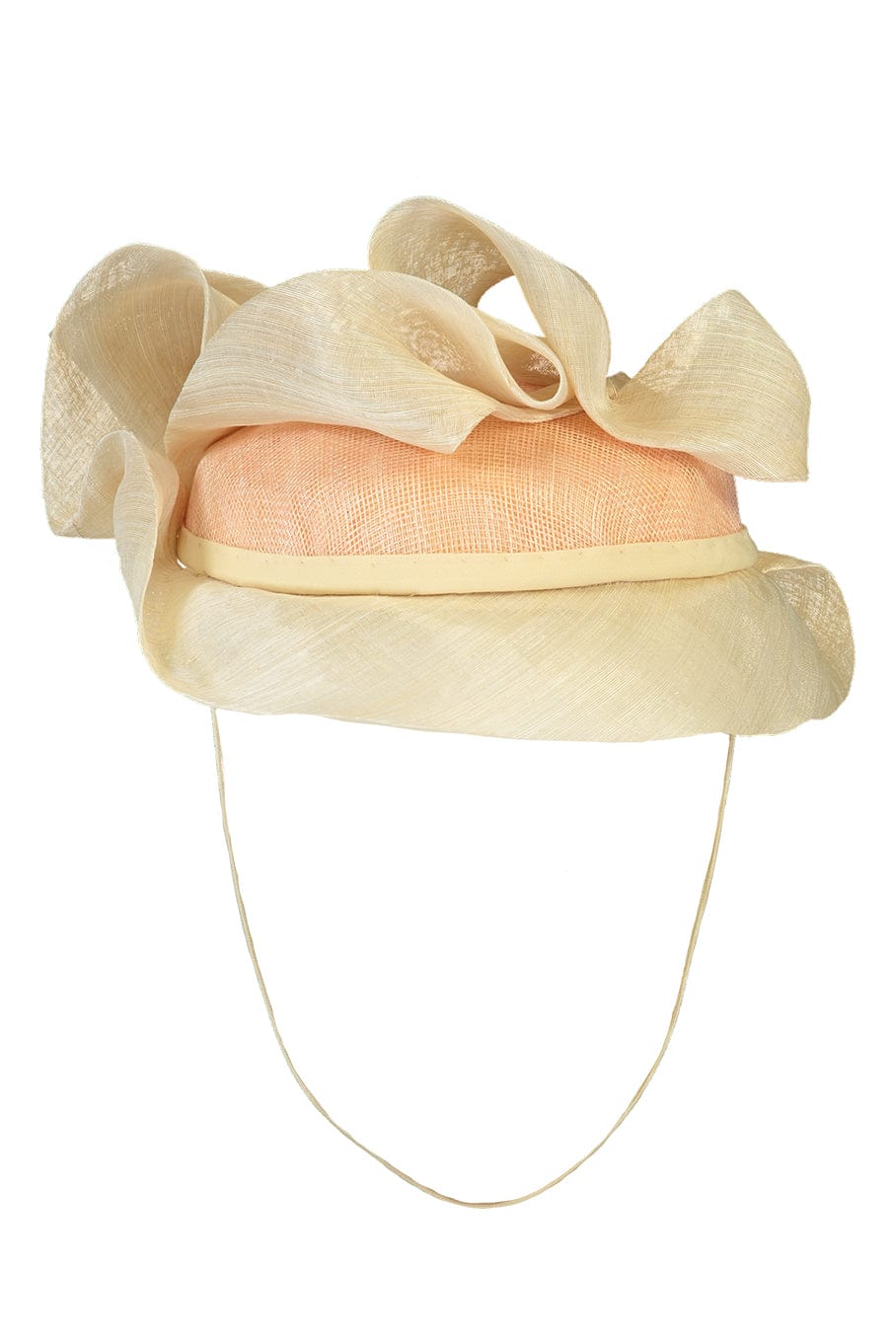 POMMENKARE FINE FASCINATO-She Dreams Of Silken Dunes Fascinator-CREAM
