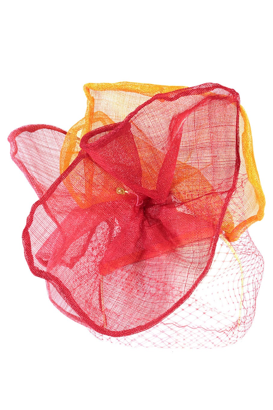 POMMENKARE FINE FASCINATO-Hibiscus Rouge Fascinator-PINK