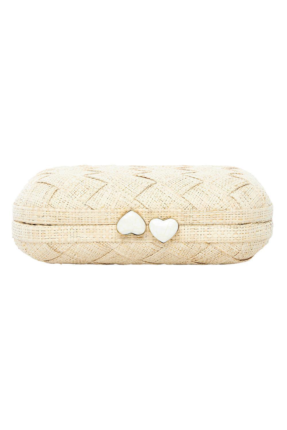 The Love Heart Clutch-BROWN-O/S-HANDBAGCLUTCHES-POOLSIDE