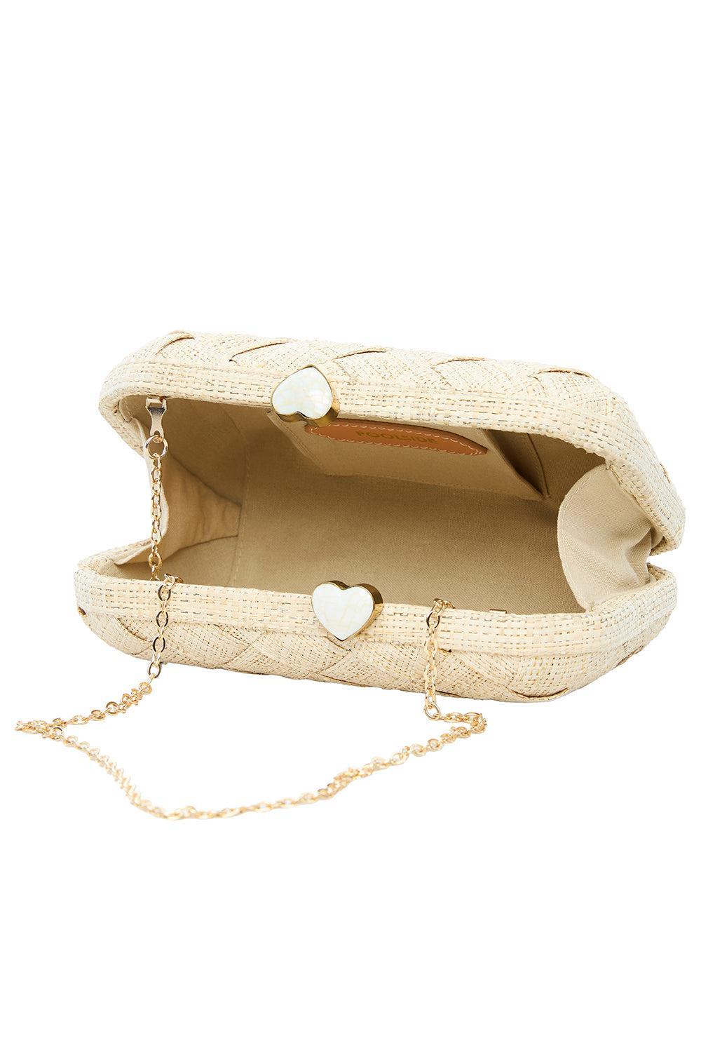 The Love Heart Clutch-BROWN-O/S-HANDBAGCLUTCHES-POOLSIDE