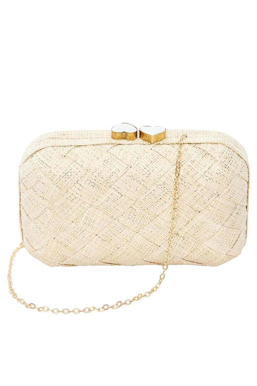 The Love Heart Clutch-BROWN-O/S-HANDBAGCLUTCHES-POOLSIDE