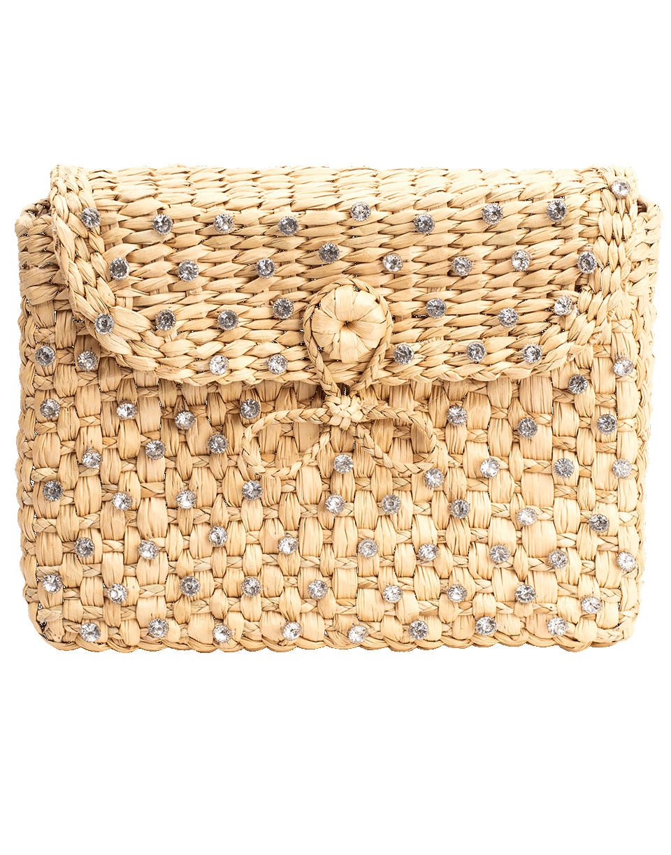 POOLSIDE-Chain Box Clutch-NATURAL