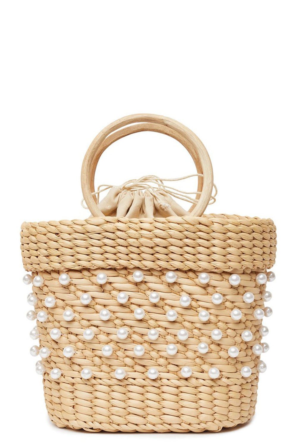 POOLSIDE-The Mak Pearl Tote-NATURAL