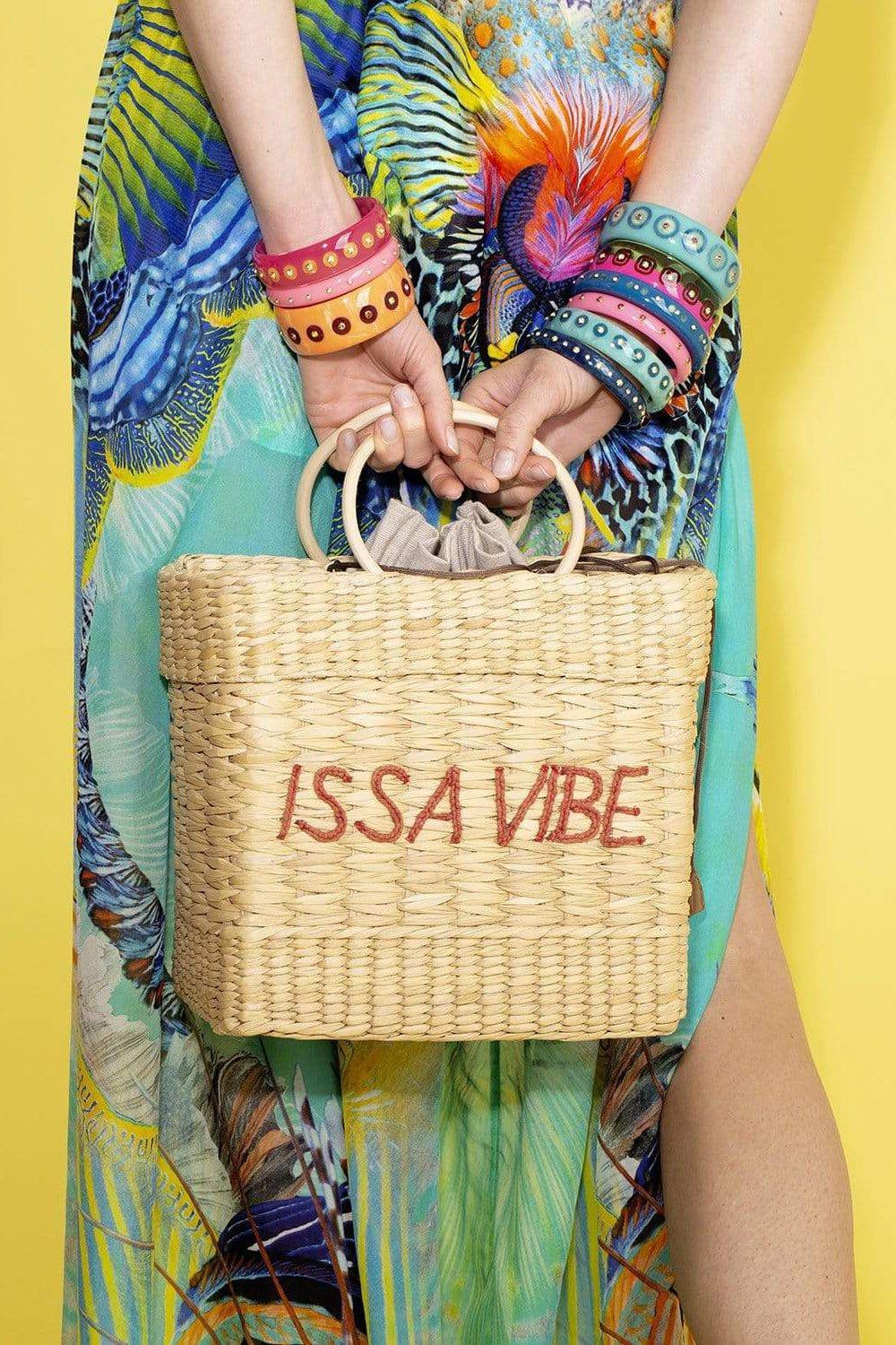 POOLSIDE-The Lori Handbag-NAT/RED