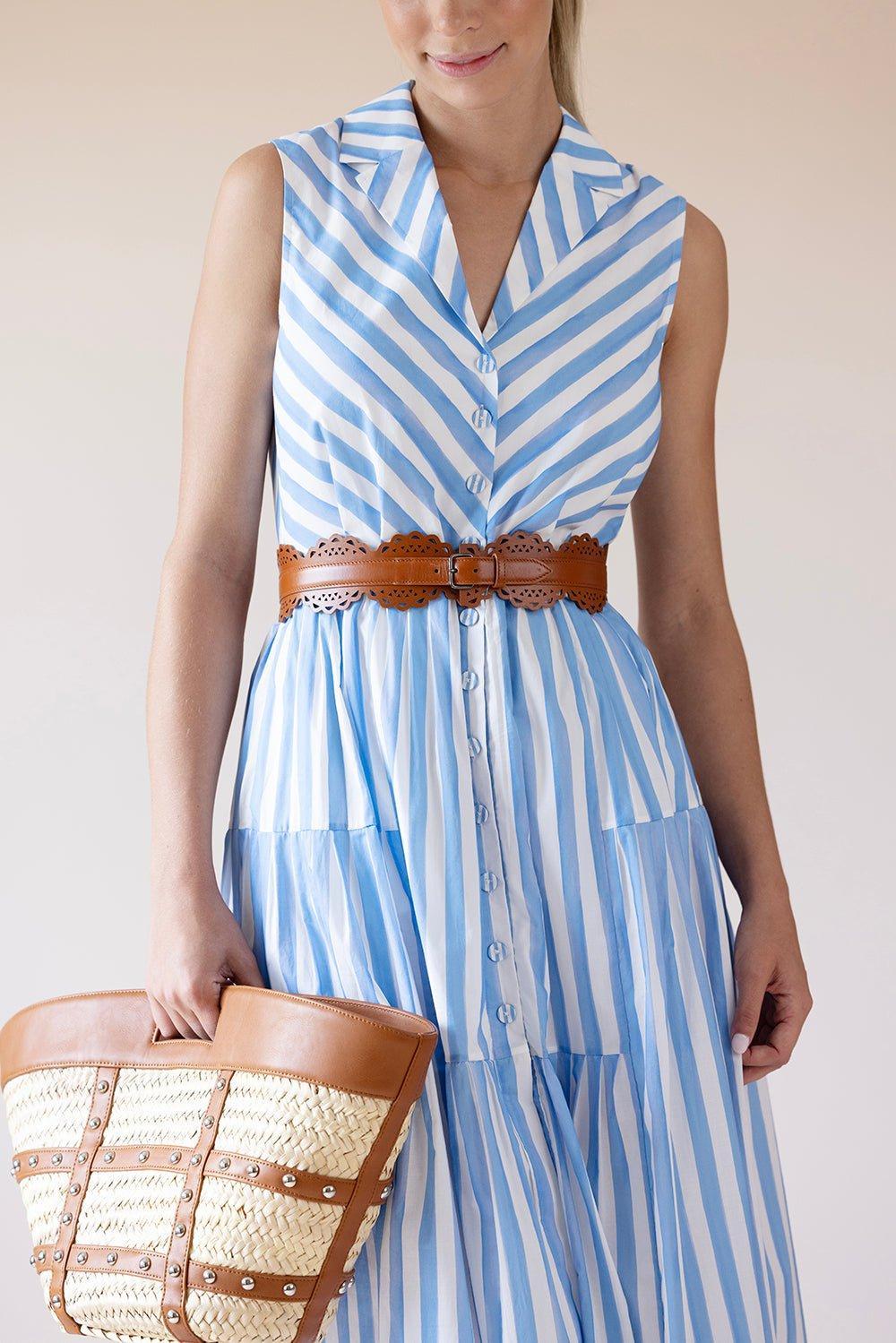 POOLSIDE-Medium Caged Tote-NATURAL