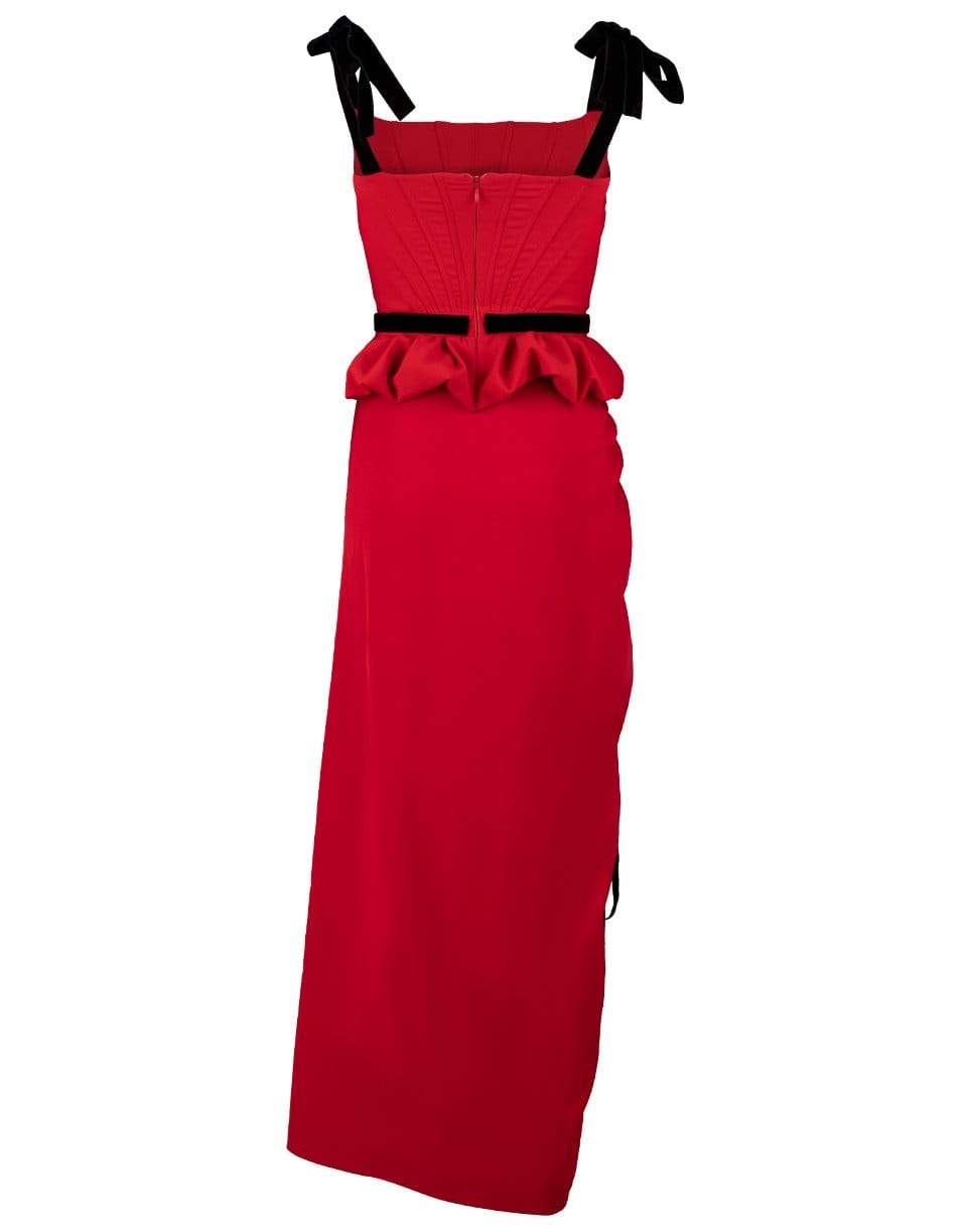 PRABAL GURUNG-Side Ruched Skirt-