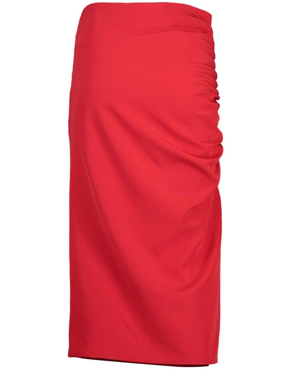 PRABAL GURUNG-Side Ruched Skirt-