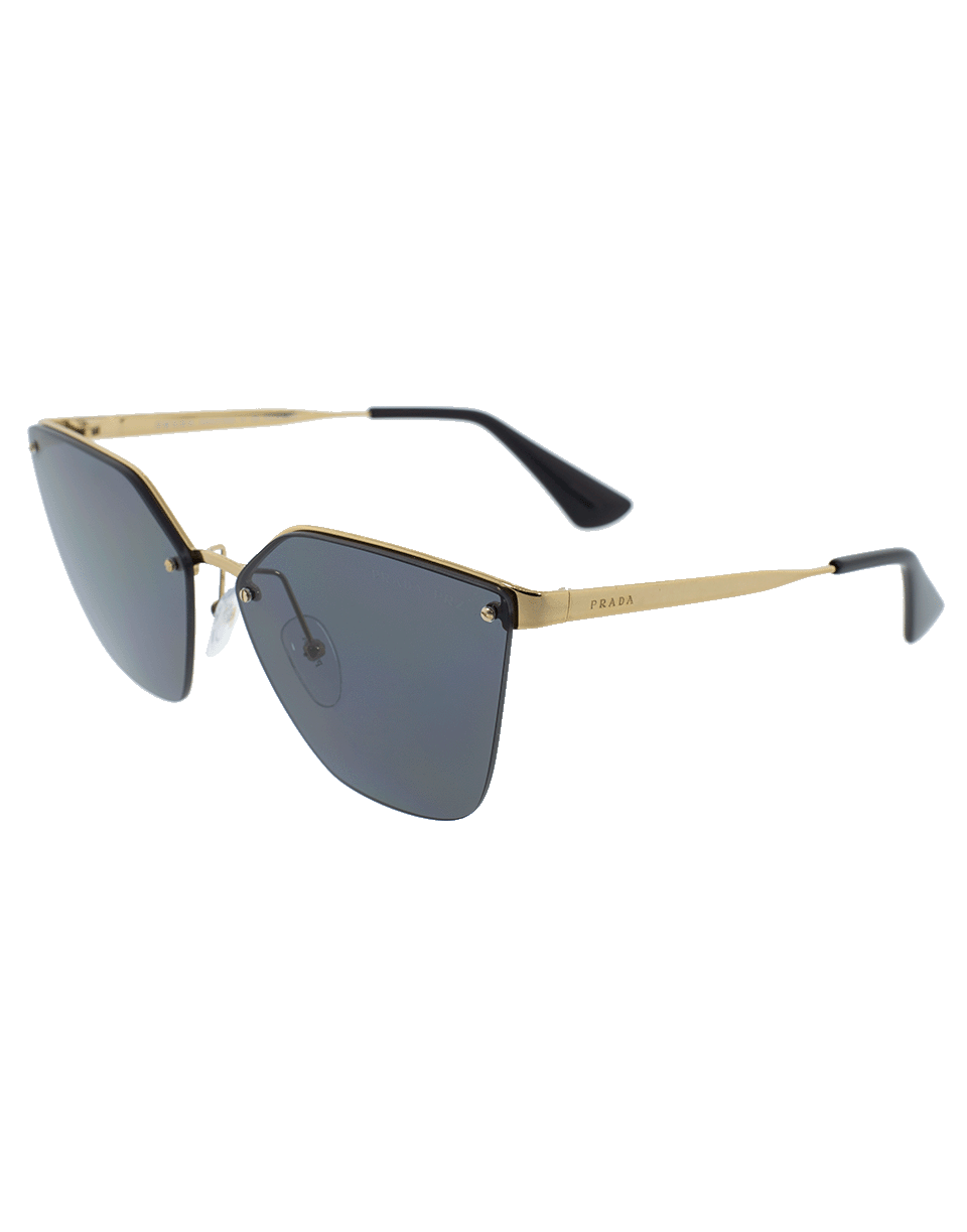 PRADA-Catwalk Rimless Sunglasses-ANTQUE GOLD