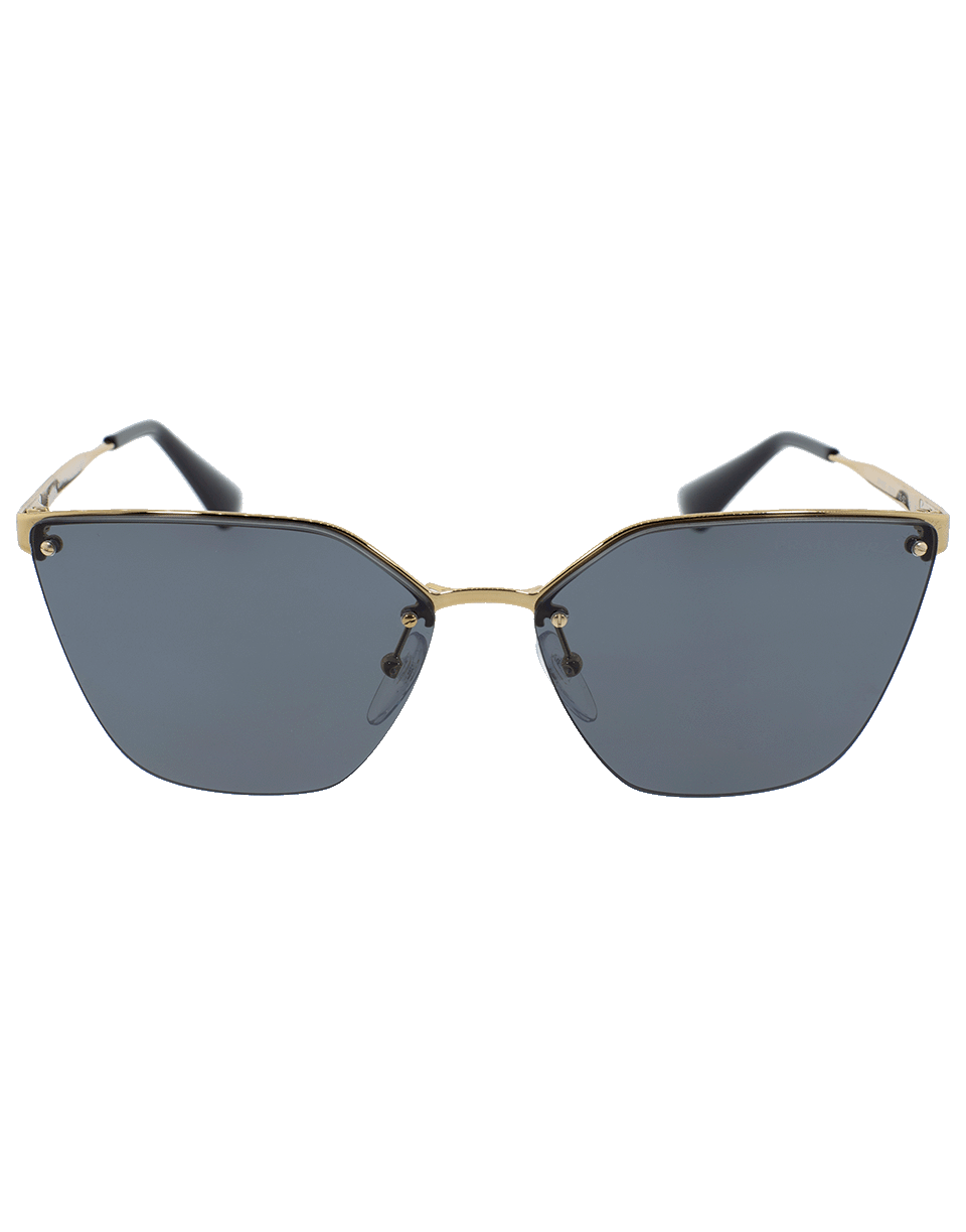 PRADA-Catwalk Rimless Sunglasses-ANTQUE GOLD