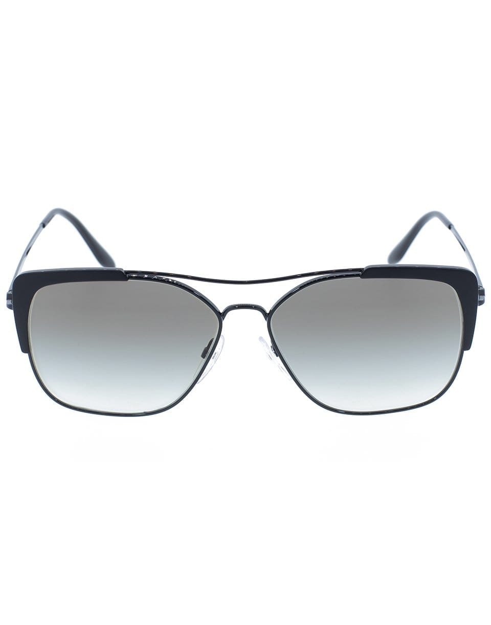 PRADA-Conceptual Rectangle Sunglasses-BLACK