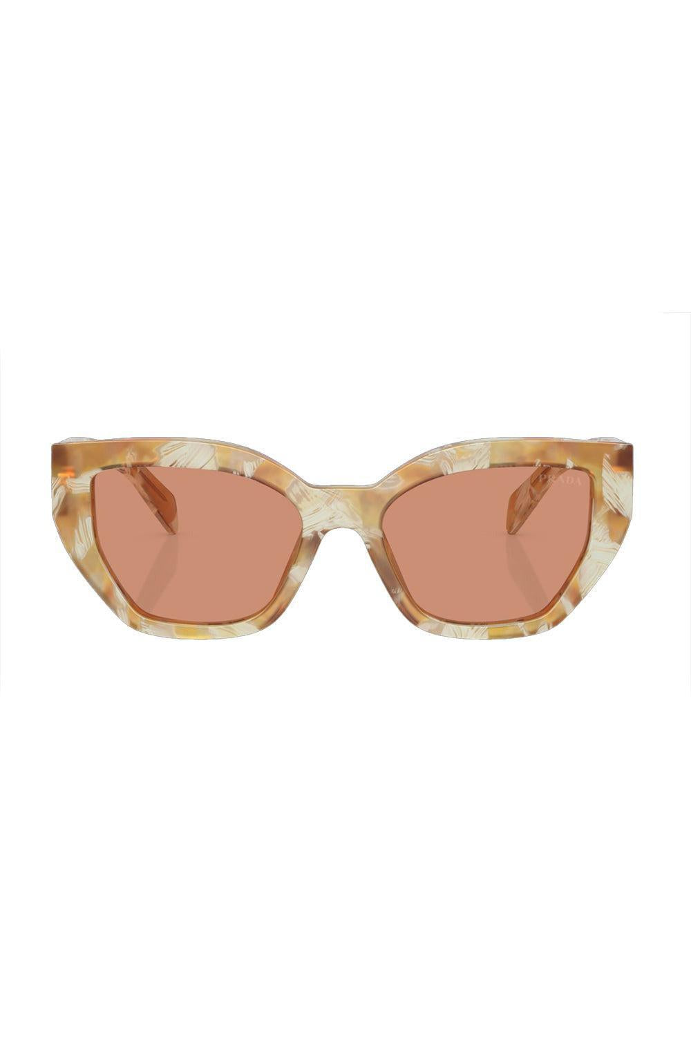Side Logo Butterfly Lens Sunglasses-BRNLTBRN-ACCESSORIESUNGLASSES-PRADA