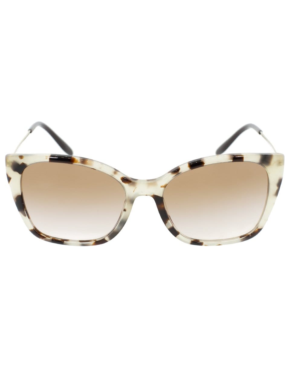 PRADA-Spotted Cat Eye Sunglasses-BROWN